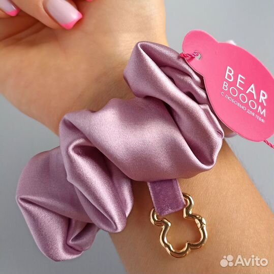 Резинка для волос из натурального шелка Тоус