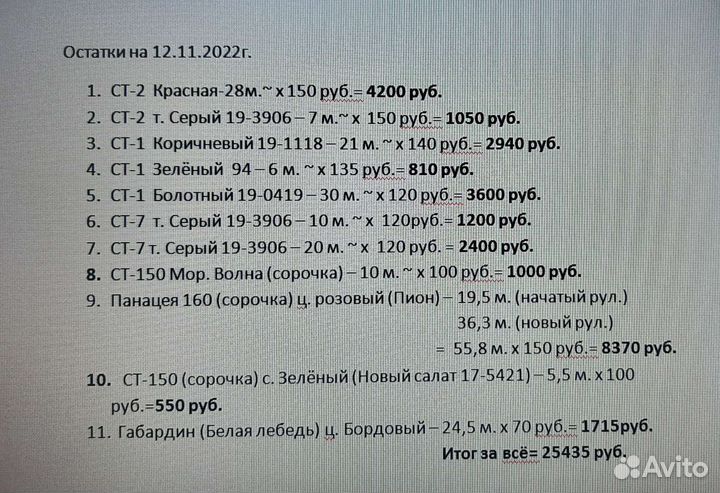 Продам Ткань