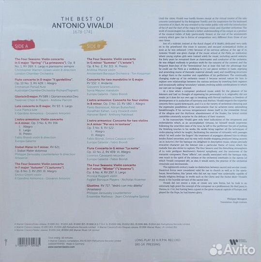 Vivaldi antonio The Best Of Vivaldi (Винил)