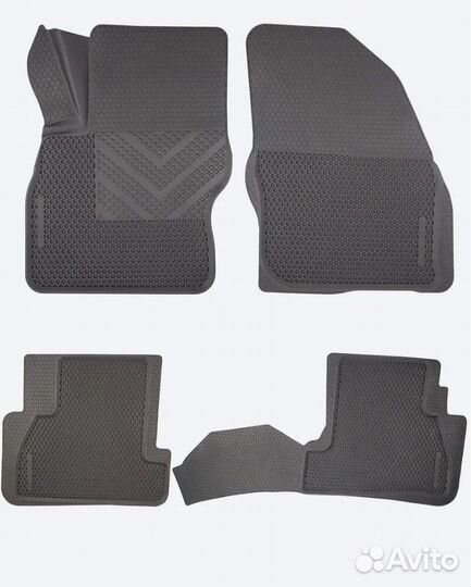 Резиновые коврики соты Ford Focus 2