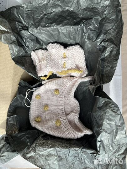 Комплект шапка, пинетки