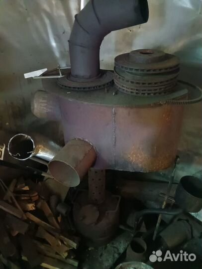 Печь на отработанном масле с воздушным контуром