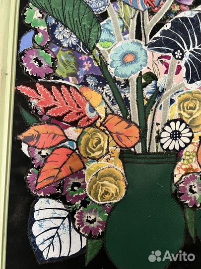 Картина Аппликация. Пэчворк.Ручная работа