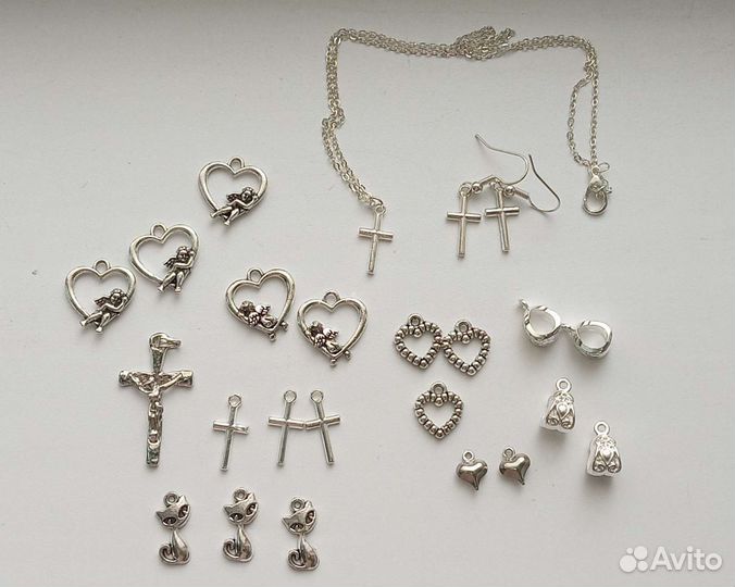 Серьги кулоны