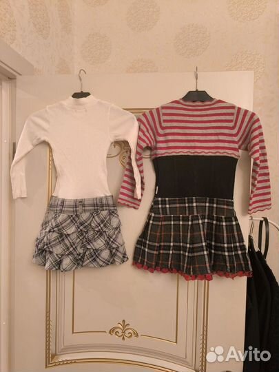 2 стильных платья на девочку 3 - 4 года