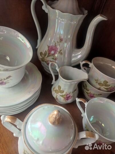 Сервиз чайный роза перламутр