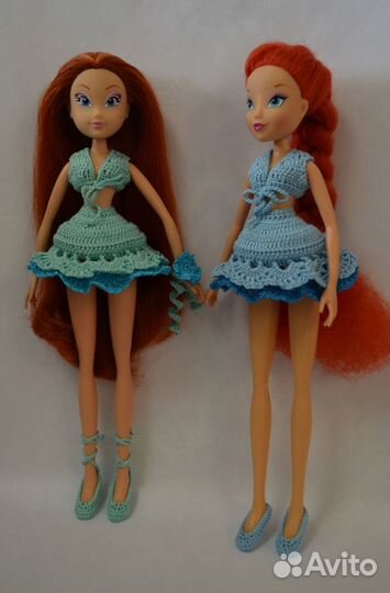 Вязаная одежда для разных кукол
