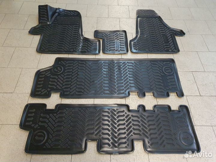 Коврики в салон Volkswagen Caravelle T6 (3 ряда)