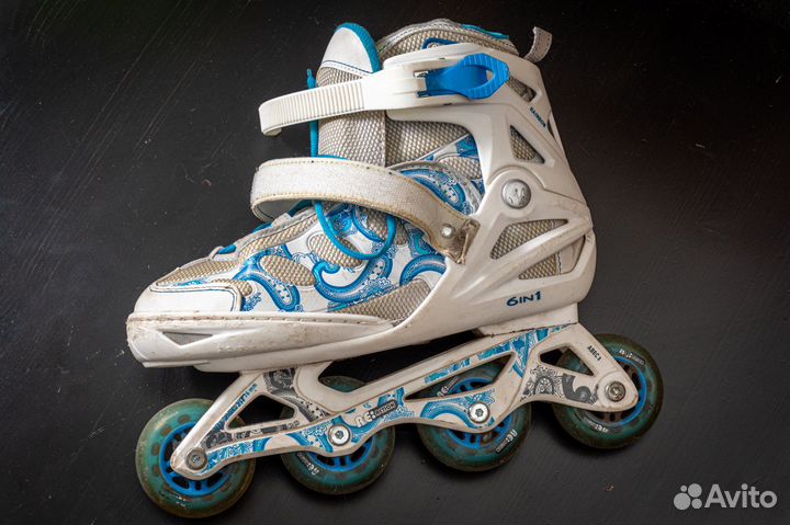 Роликовые коньки. Ролики. Регулируемый р-р 36-41