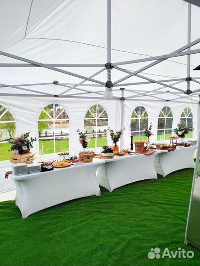 Стрейч чехол скатерть на стол фуршетный