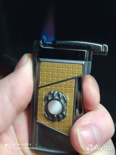 Зажигалка газовая с кремнем и турбо с рисунком