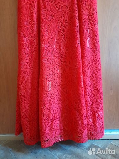 Платье на рост 172см, в пол. Гипюр. Новое. 2019г