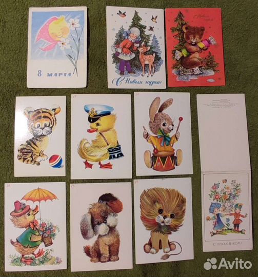 Открытки СССР Зарубин и другие