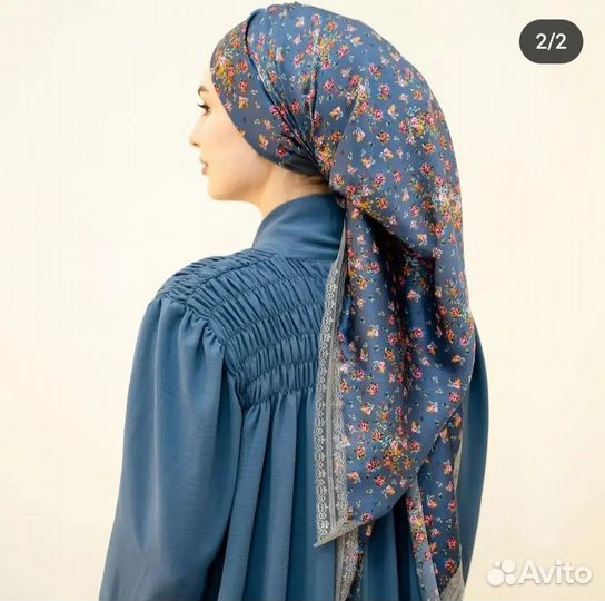 Готовый платок с пришитой шапочкой