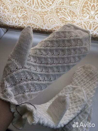 Варежки ручной работы