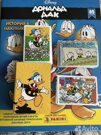 Наклейки panini для альбома Дональд Дак