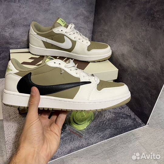 Кроссовки Nike air jordan 1 low travis scott