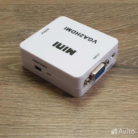 Переходник-конвертер VGA на hdmi + audio