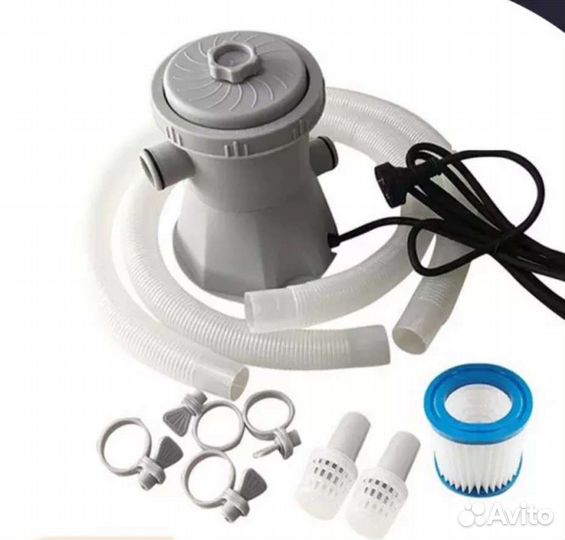 Тент-крышка для бассейна, фильтр-насос