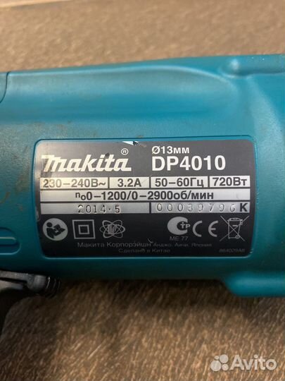 Дрель makita DP 4010