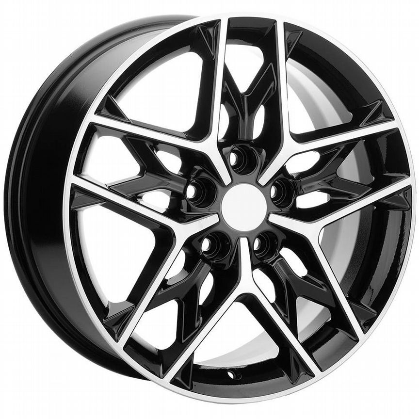 Диски Khomen KHW1709 7x17 5x108 ET50 D63.3 Black-FP