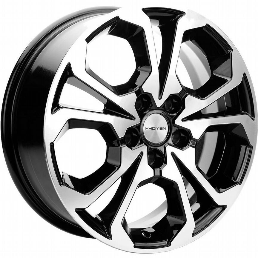 Диски Khomen KHW1711 6.5x17 5x114.3 ET45 D54.1 Black-FP
