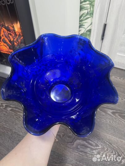 Ваза цветное стекло СССР