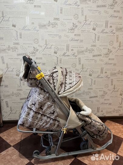 Сани коляска детские