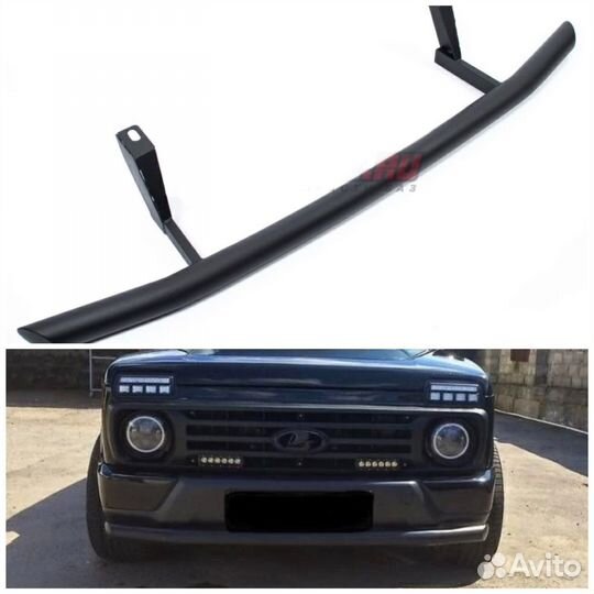 Труба под бампер нива урбан защита переда