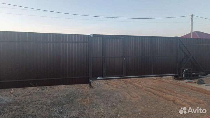 Откатные ворота под ключ в рассрочку