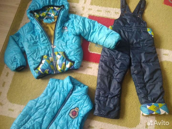 Костюм тройка на рост от 92см+10см(б/у)