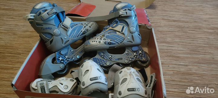 Роликовые коньки детские раздвижные