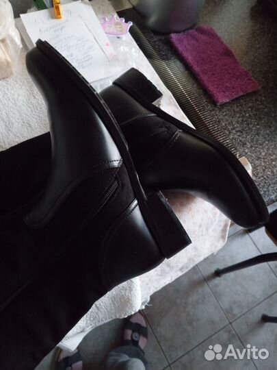Сапоги женские натуральная кожа 40
