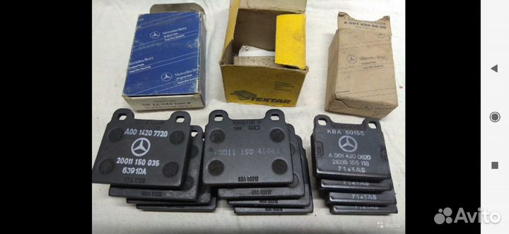 Колодки передние на мерседес