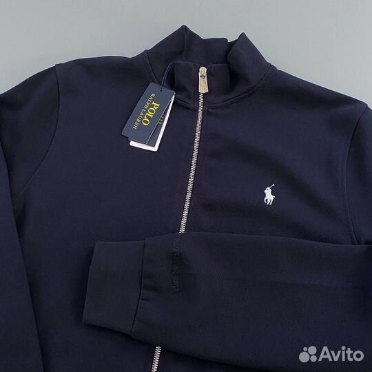 Свитшот polo ralph lauren на молнии синий