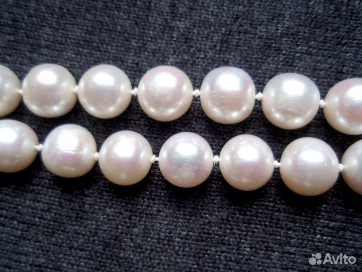 Ожерелье бусы сережки искусственный жемчуг