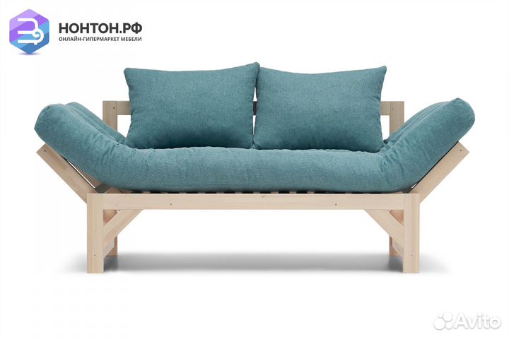 Диван кушетка Амбер-2 изумрудный