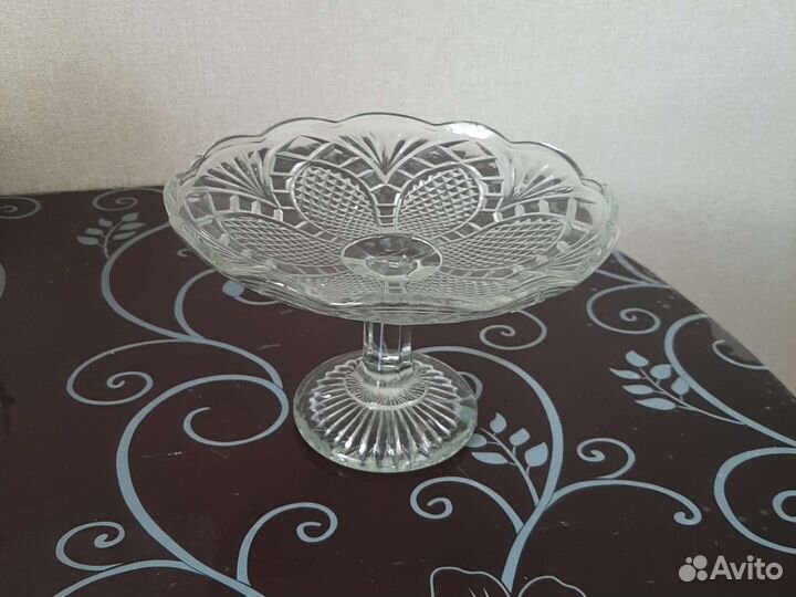 Ваза для фруктов на ножке СССР