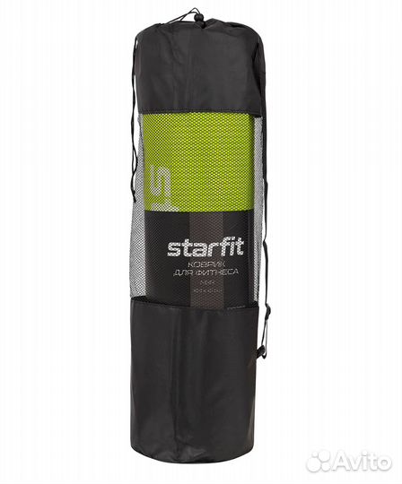Коврик для йоги и фитнеса starfit, 183x61x1,0 см