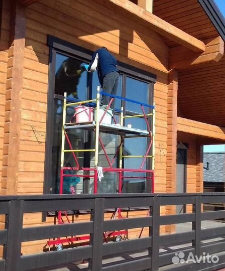 Мойка окон витрин в квартире, офисах, коттеджах