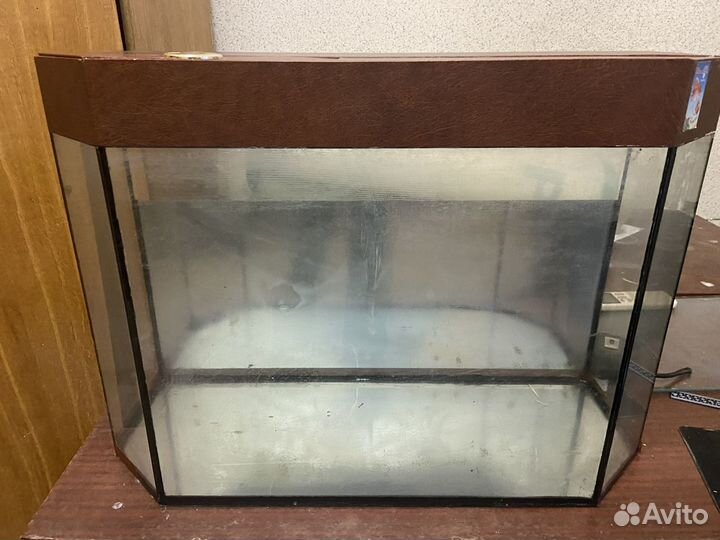 Аквариум панорамный без тумбы б/у
