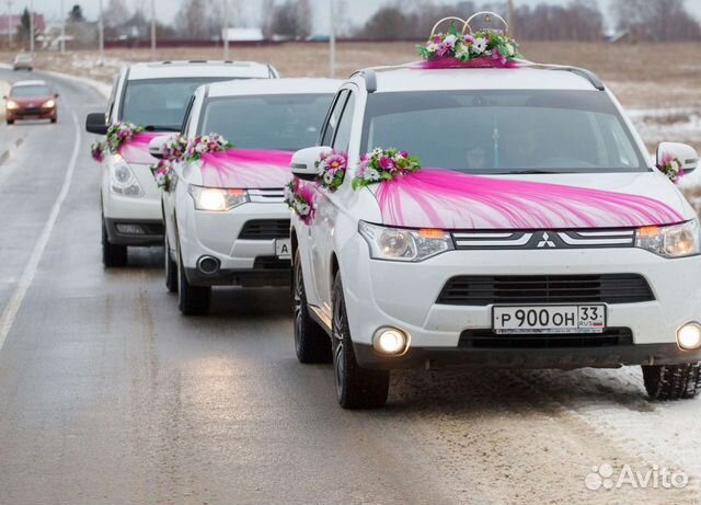 Свадебные украшения на машину