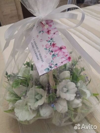Букет цветов из мыла