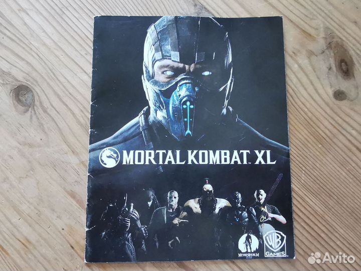 Вкладыш от диска Mortal Kombat XL