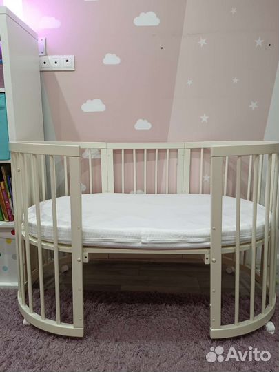 Кроватка трансформер с двумя матрасами