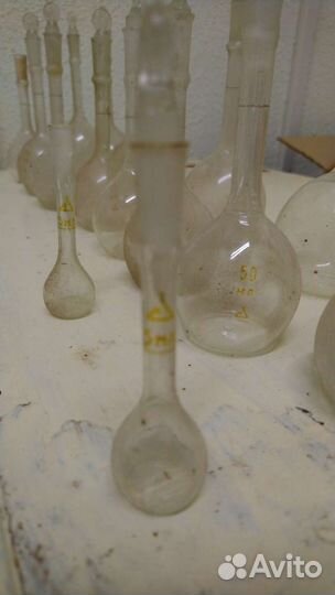 Колба мерная 100, 50мл раритет 60гг с пробкой