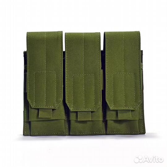 Подсумки под магазины ак закрытого типа на 3 шт
