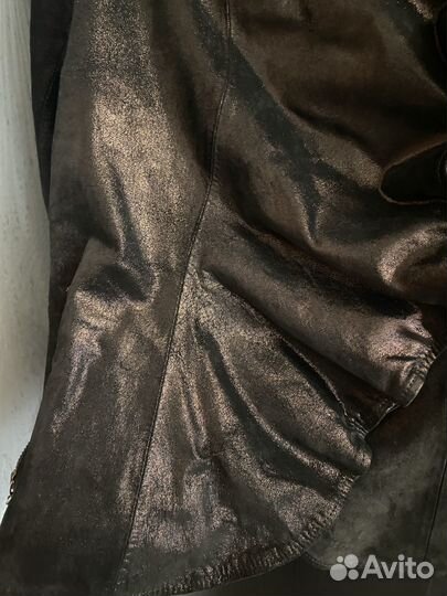 Куртка с натуральным мехом демисезонная р. 50-52