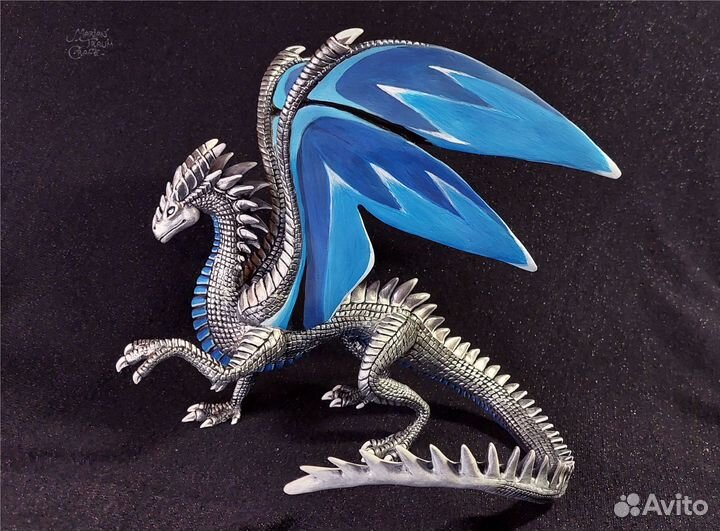 Серебряный дракон Фигурка