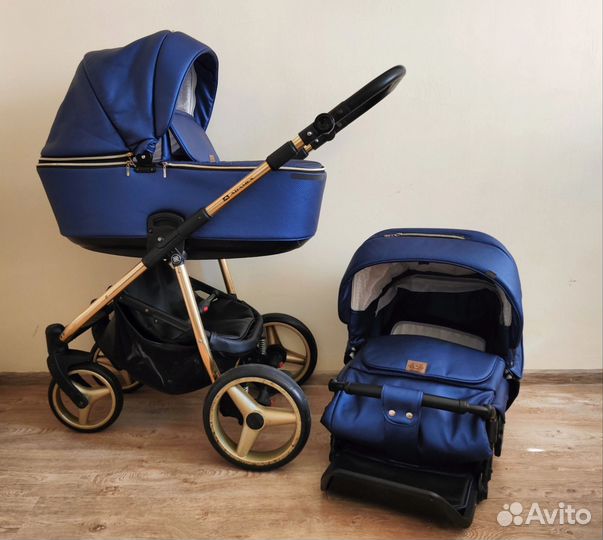 Коляска Adamex Barcelona 2в1 (Колёса GEL)